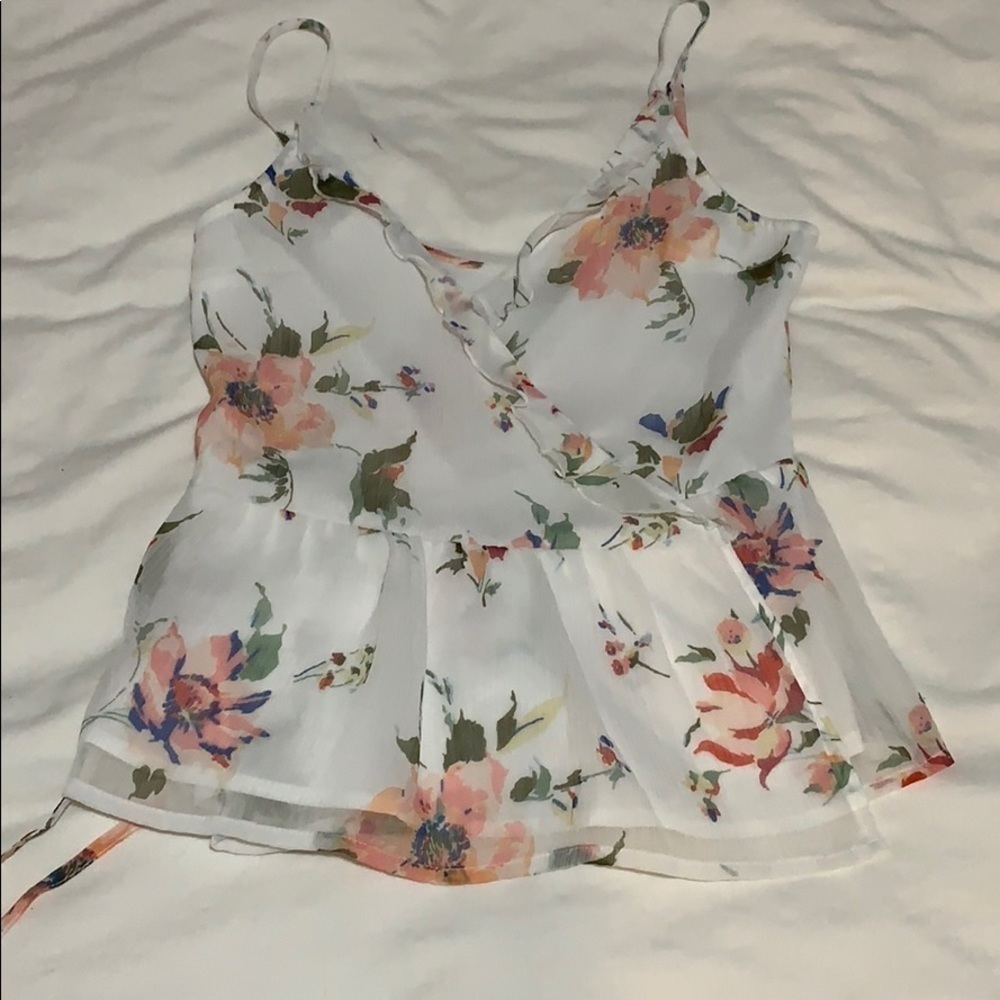 Flowered Tank Top